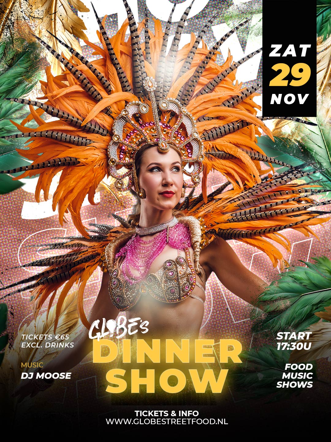 Globe's Dinnershow p.p.